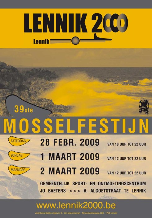 affiche Mosselfeest 2009 - vergroot