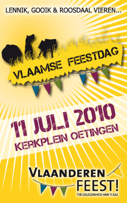 Affiche Vlaamse Feestdag / 11-juliviering